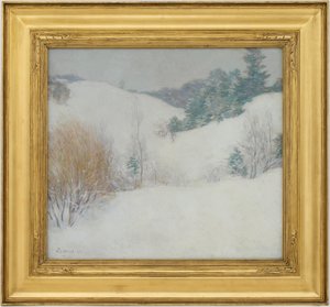 Bílá pastvina od Willard Leroy Metcalf