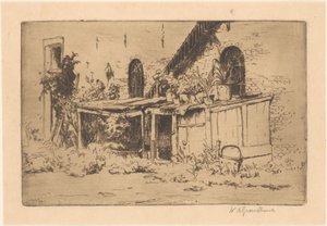 Kurník na zahradě ve Voorburgu od Willem Adrianus Grondhout (signed by artist)