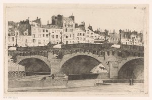 Pont Neuf (původní název na objektu) od Willem Adrianus Grondhout (signed by artist)