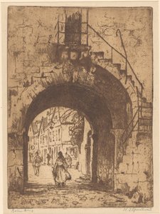 Rothenburg (původní název na objektu) od Willem Adrianus Grondhout (signed by artist)