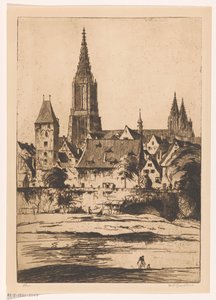 Ulm (původní název na objektu) od Willem Adrianus Grondhout (signed by artist)