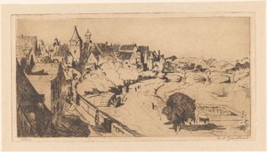Ulm (původní název na objektu) od Willem Adrianus Grondhout (signed by artist)