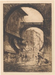 Verona (původní název na objektu) od Willem Adrianus Grondhout (signed by artist)
