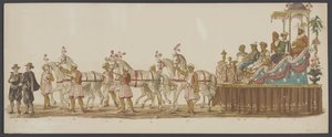 Delftská přehlídka 1862, šestá skupina Čtvrtý lustrum Královské akademie v Delftu - Ao. 1862 - Costumed Optogt (název série na předmětu)