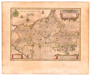 Meklenburské vévodství od Willem Blaeu