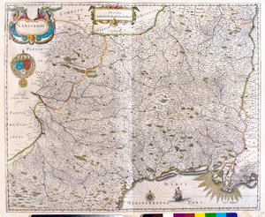 Mapa Languedoc - Roussillon - Montpellier - Toulouse - Avignon - Arles, in 