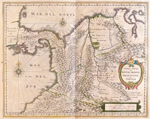 Panama, Kolumbie a část Ekvádoru a Venezuely, v "Theatrum Orbis Terrarum, sive Atlas Novus" Willema Blaeua, Amsterdam. od Willem Blaeu