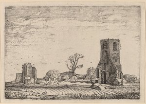 Ruiny kostela (kaple Eykenduynen nedaleko Haagu)