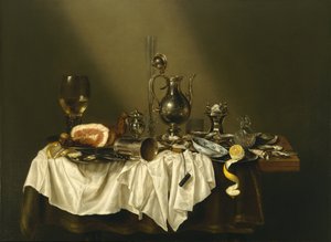 Banketní kousek se šunkou od Willem Claesz. Heda