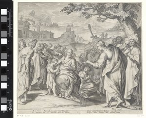 Kristus žehná dětem od Willem Isaacsz. van Swanenburg