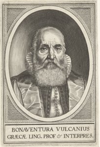 Portrét van Bonaventura Vulcanius od Willem Isaacsz. van Swanenburg