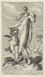 Venuše a Amor Venuše (název na objektu) Judgment of Paris (název série) od Willem Isaacsz. van Swanenburg