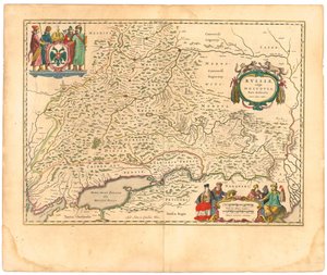 Mapa Ruska Z: Mapa světa.., 1645