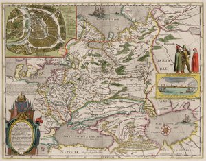 Mapa Ruska a Moskvy Z: Theatrum Orbis Terrarum..., 1645