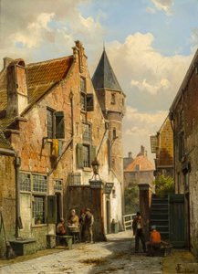 Pohled na Leiden, 1891