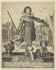 Frederik Hendrik, princ Oranžský, kolem 1634 (rytina) od Willem Outgertsz Akersloot