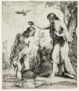 Křest Kristův od Willem Panneels