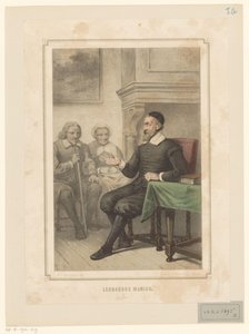 Leonardus Marius van der Goes oslovuje muže a ženu Leonardus Marius (titul na předmětu)