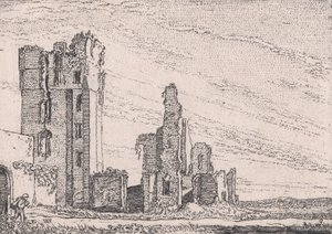 Huys te Kleef poblíž Haarlemu, z Versheyden Landtschapjes Various Little Landscap..., asi 1616.