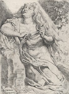 Marie Magdalény v poušti, ca. 1613-14.
