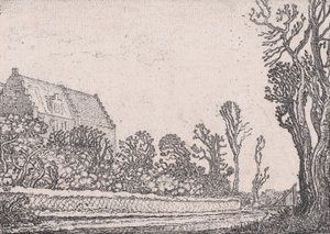 Dům se stupňovitým štítem, z Verscheyden Landtschapjes Různé malé země..., ca. 1616.