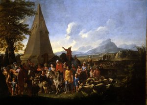 Jacob a jeho rodina vstupují do Egypta od Willem Reuter