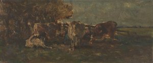Mléčný ohyb od Willem Roelofs (I) (signed by artist)