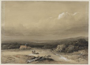Krajina od Willem Roelofs (I) (signed by artist)