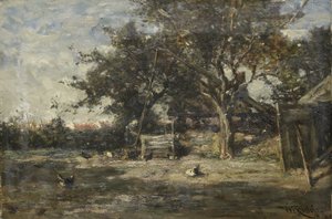 Farmářský dvůr na severu od Willem Roelofs (I)