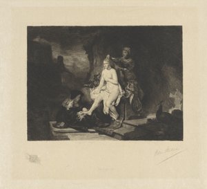 Toaleta v Batšebě od Willem Steelink (II) (signed by artist)