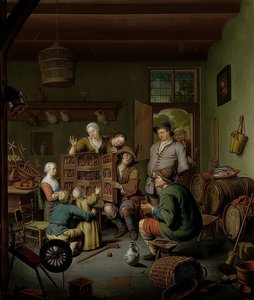 Krabice rarit (? T Fraay Curieus). 1718 od Willem Van Mieris
