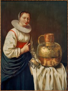 Žena s měděným hrncem od Willem Van Odekercken