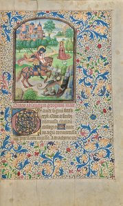 Sankt Georg und der Drache od Willem Vrelant