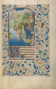 Die Taufe Christi od Willem Vrelant