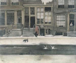 Kromboomsloot v Amsterdamu od Willem Witsen (signed by artist)