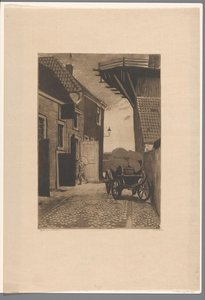 Pohled na Molensteeg ve Wijk bij Duurstede od Willem Witsen (signed by artist)
