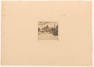 Nieuwmarkt v Amsterdamu od Willem Witsen (signed by artist)