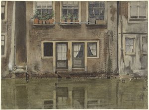 Domy na kanálu v Amsterdamu od Willem Arnoldus Witsen