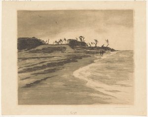 Pobřeží Zuiderzee ve Valkeveen od Willem Arnoldus Witsen