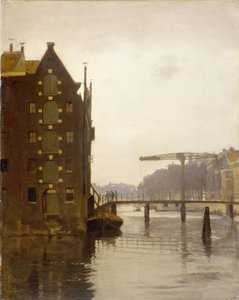 Sklady na amsterdamském kanálu v Uilenburgu od Willem Arnoldus Witsen