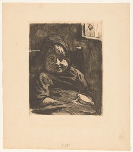 Sedící dítě s šlofíkem od Willem Arnoldus Witsen