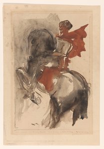 Rytíř na koni od Willem van Konijnenburg (signed by artist)
