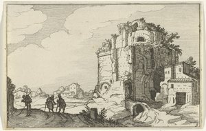 Římská ruina Římské ruiny a pobřežní krajiny (série 1) (název série) od Willem van Nieulandt (II)