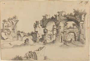 Lázně Caracalla, Řím od Willem van Nieuwlandt II