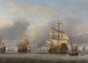 Zajetí královského prince Zajetí anglické admirality „královského prince“ 13. června 1666 během čtyřdenní bitvy, 11.–14. června 1666: epizoda z druhé anglo-nizozemské války (1665–67)