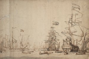 Ein Kriegsrat in der niederländischen Flotte? Mai 1665, ca. 1674