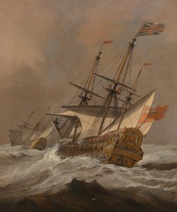 "Resolution" ve vichřici, asi 1678 (olej na plátně)