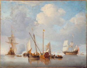 po W. v. d. Velde d. J., Klid od Willem van de Velde the Younger