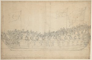 Portrét hradu Stirling Castle od Willem van de the Elder Velde