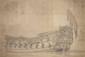Portrét "Prozřetelnosti", asi 1661 (grafit, šedá barva)